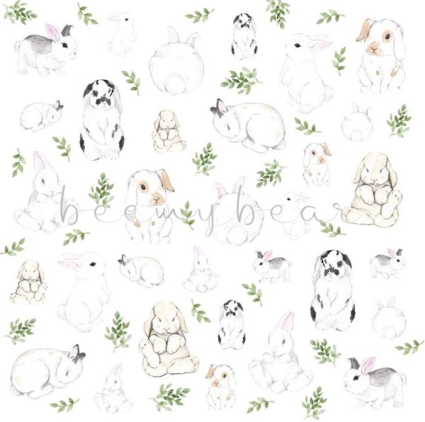 Designpapier Bunnies