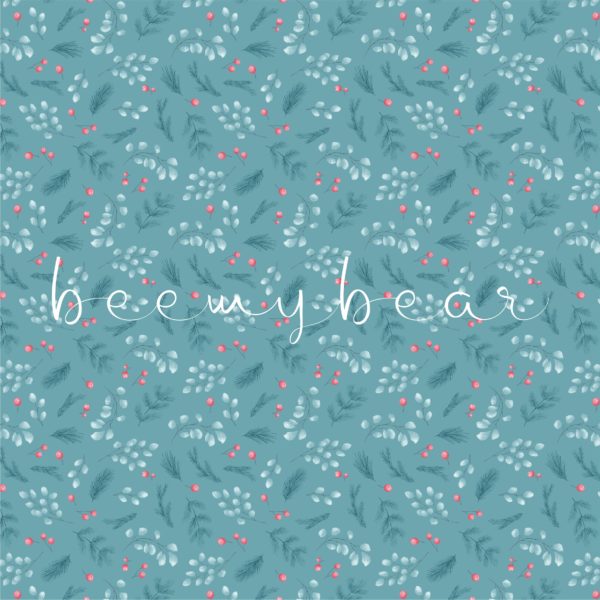 Designpapier Winter Berry