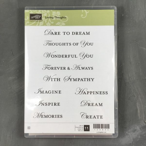Stampin Up Loving Thoughts
