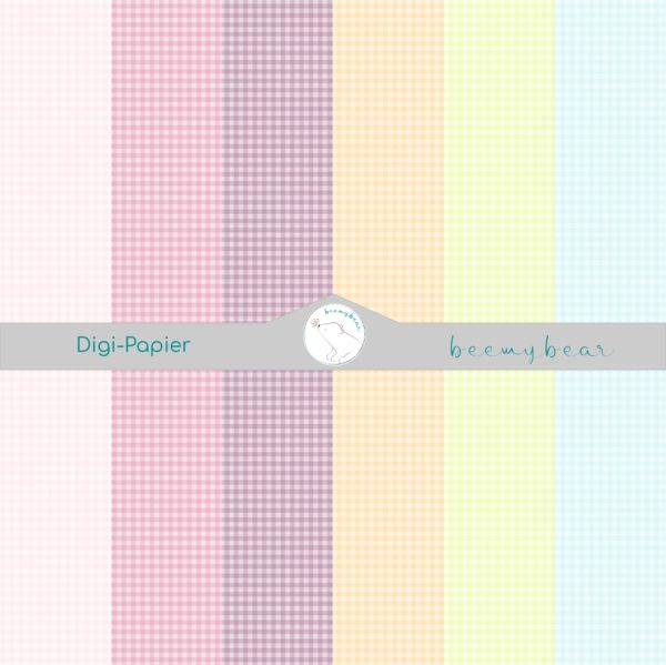 Digi-Papier VICHY KARO - SWEET CANDY [Digital]