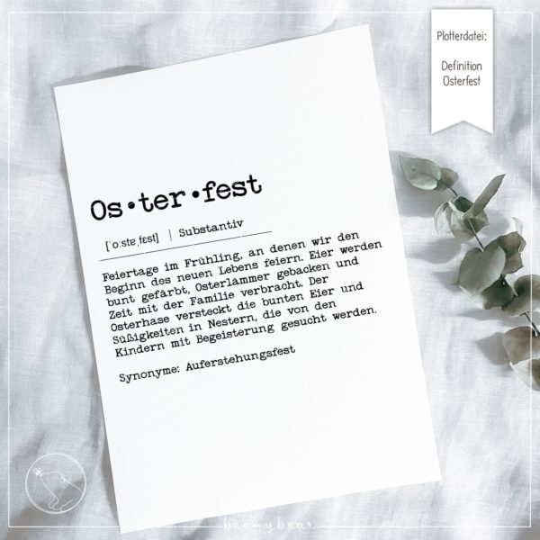 Plotterdatei DEFINITION OSTERFEST [Digital]