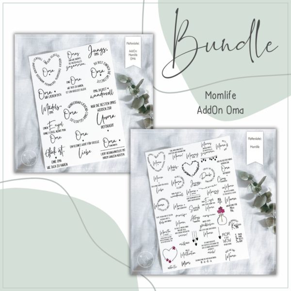 BUNDLE Plotterdatei MOMLIFE und AddOn OMA [Digital]
