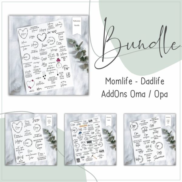 BUNDLE Plotterdatei MOMLIFE/DADLIFE - ADDONS OMA/OPA [Digital]