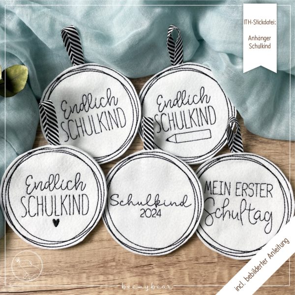 ITH-Stickdatei - Anhänger Schulkind [Digital]