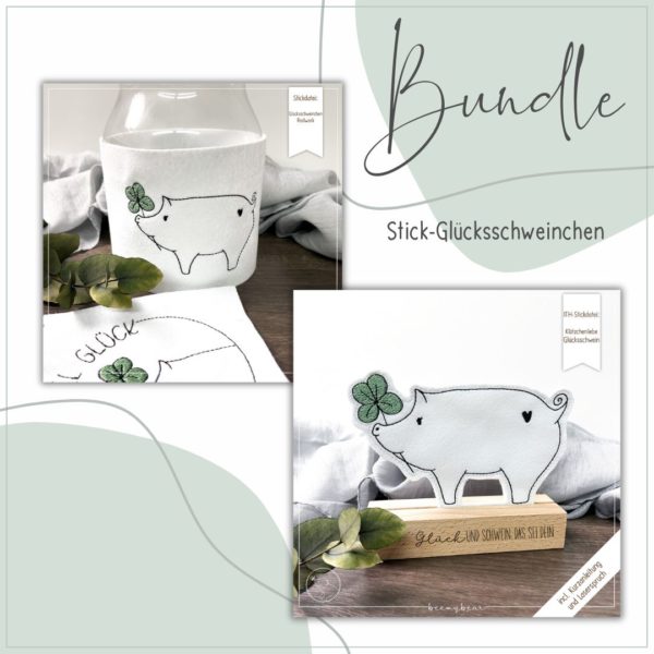 Stickdatei BUNDLE GLÜCKSSCHWEINCHEN [Digital]