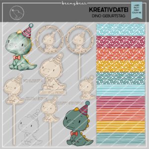 Kreativdatei Dino Geburtstag