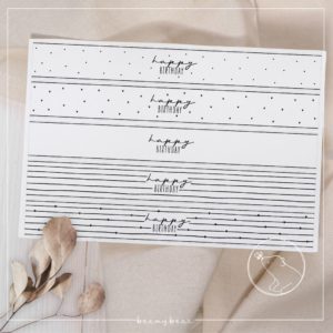 Printdatei Banderole Happy Birthday