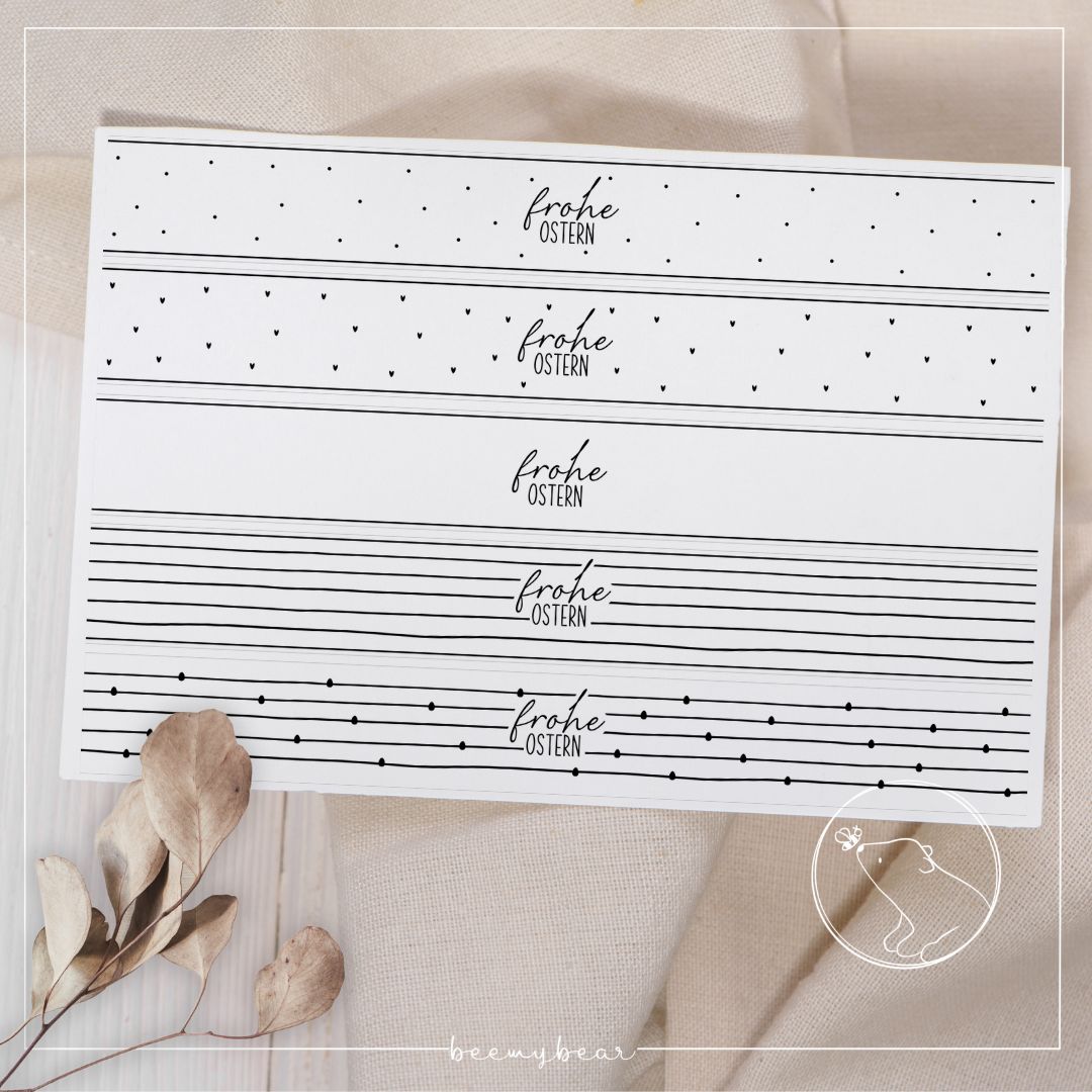 Printdatei Banderole Frohe Ostern