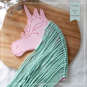 STL Datei Einhorn für Haarspangen