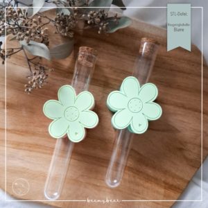 STL Datei Reagenzglashalter Blume