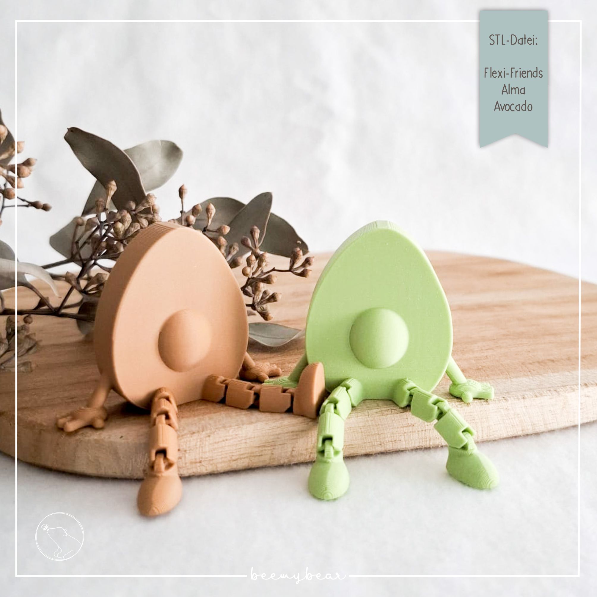 STL Datei Flexi Friends Alma Avocado