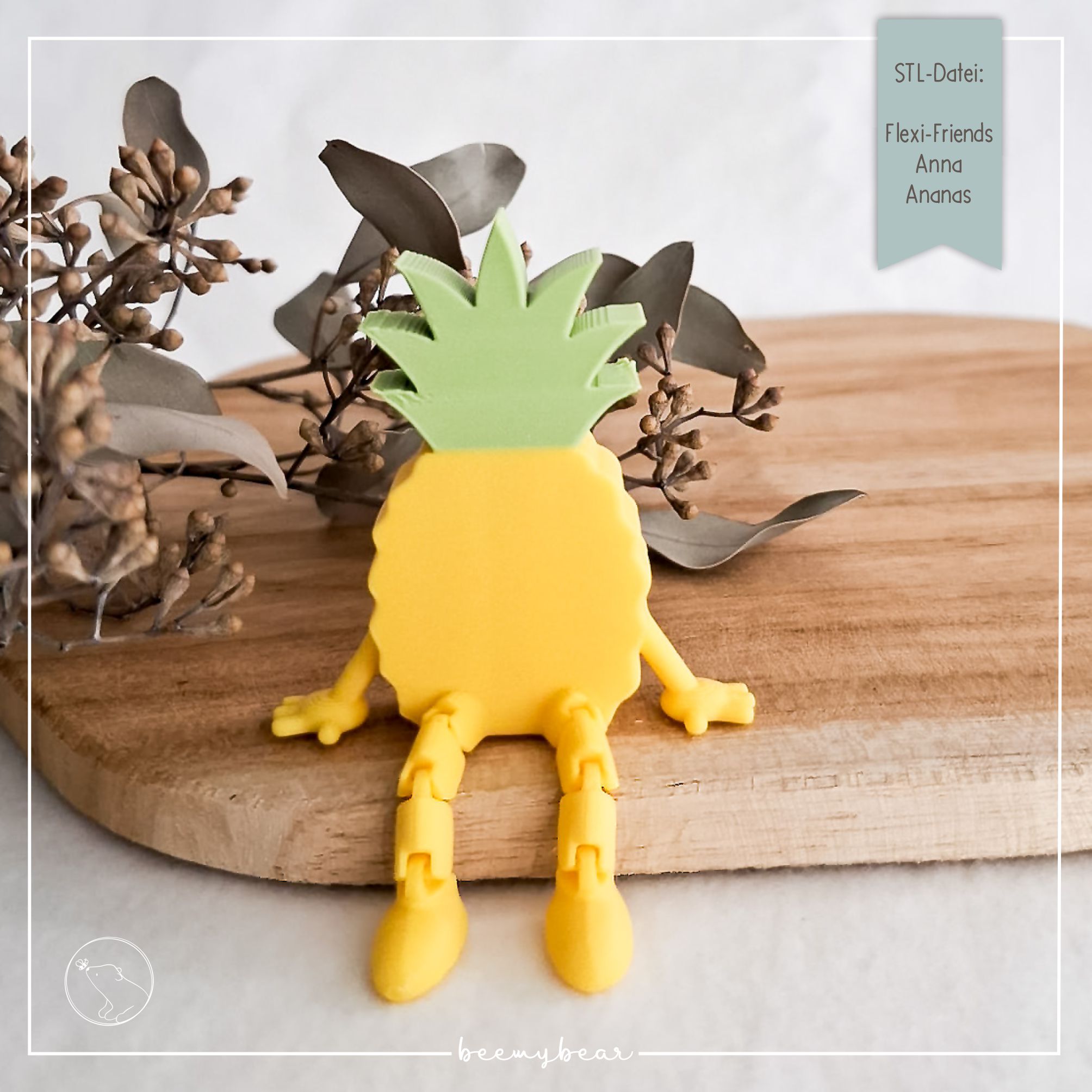 STL Datei Flexi Friends Anna Ananas