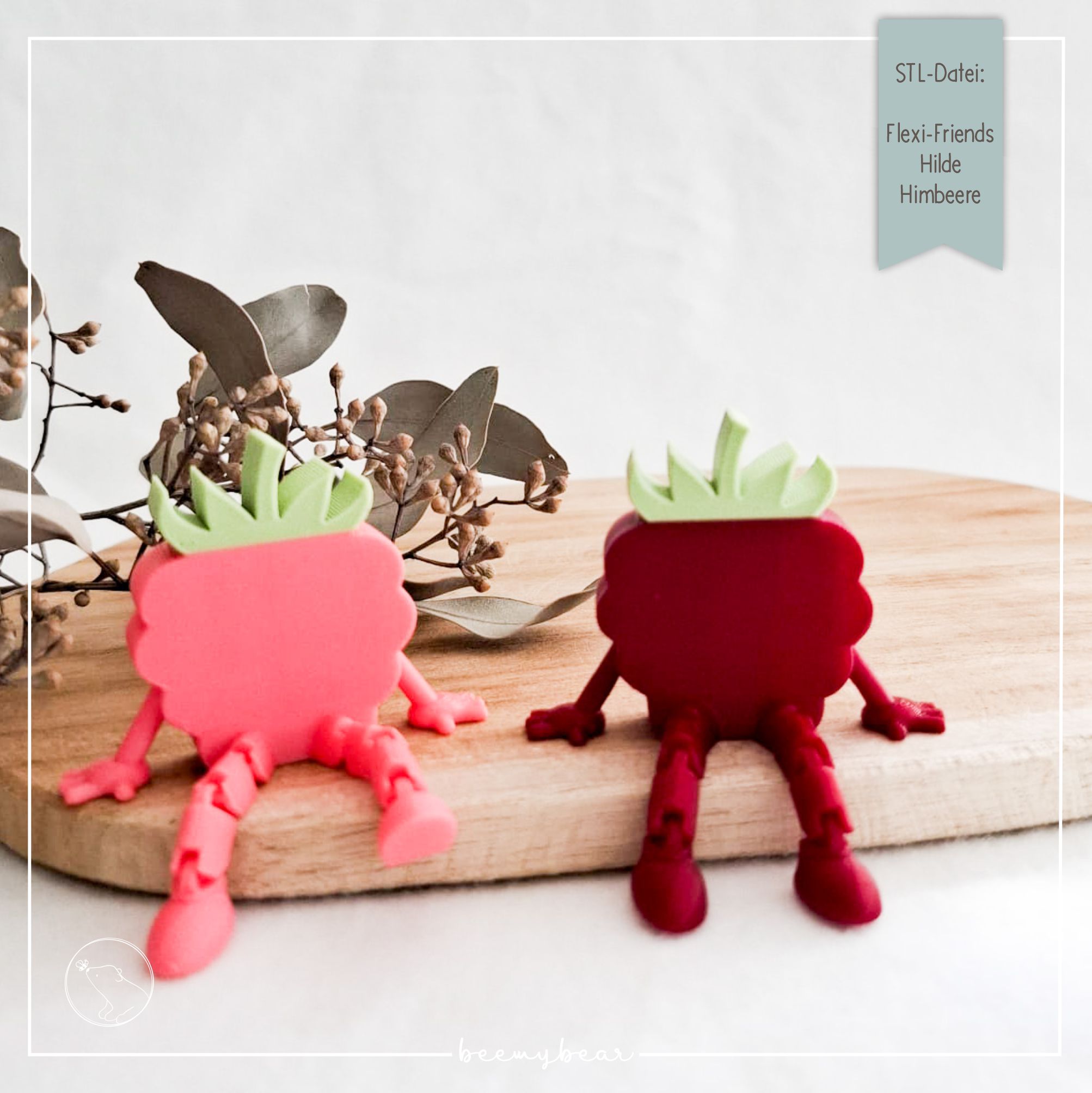 STL Datei Flexi Friends Hilde Himbeere