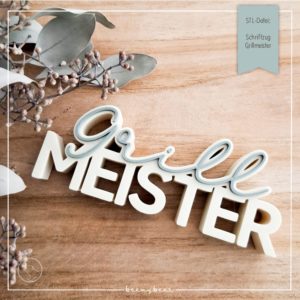 STL Datei Schriftzug Grillmeister