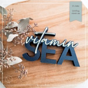 STL Datei Schriftzug vitamin sea