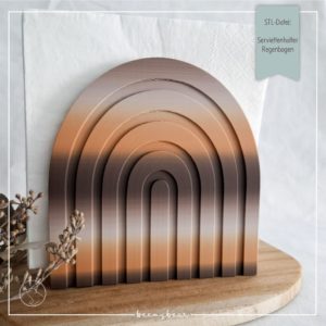 STL Datei Serviettenhalter Regenbogen