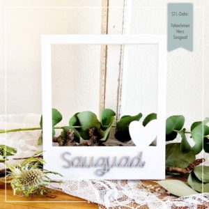 STL Datei Fotorahmen Herz Sauguad