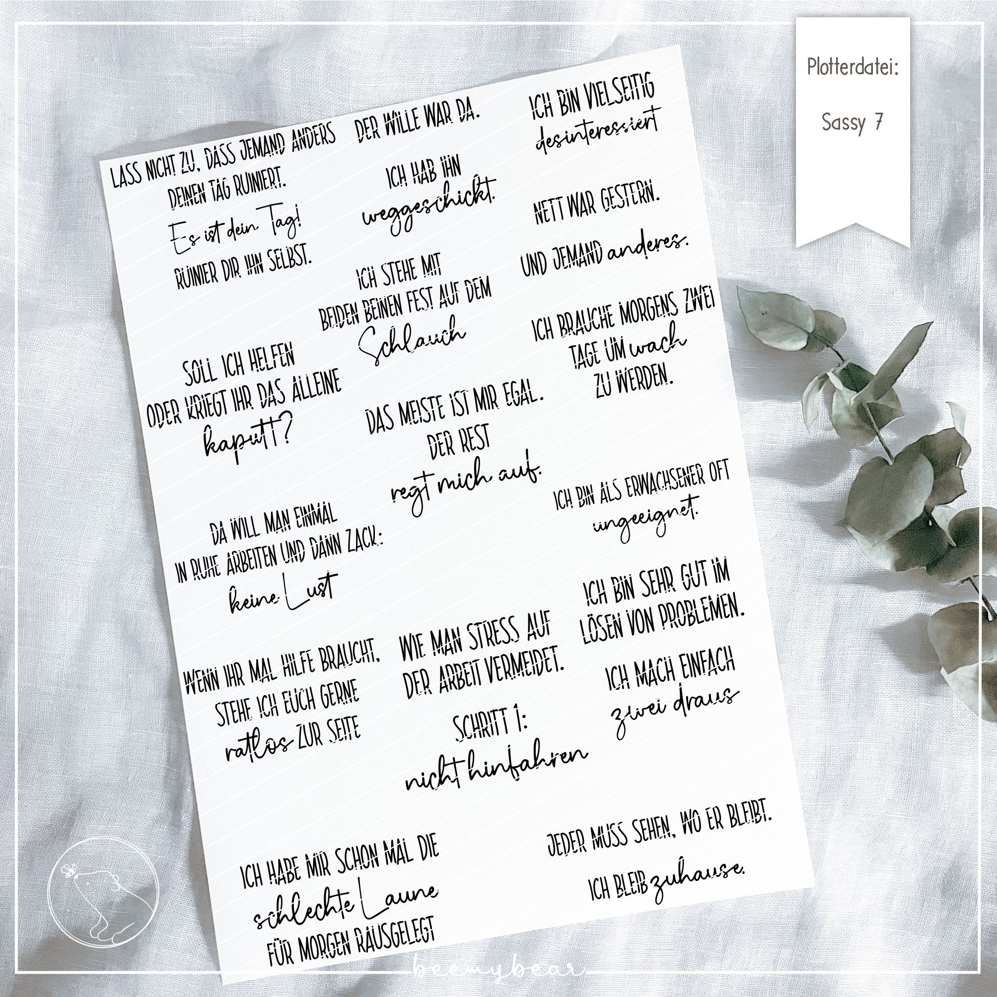 Plotterdatei Sassy7