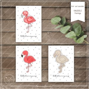 Print und Laserdatei KNUDDELZ Flamingo