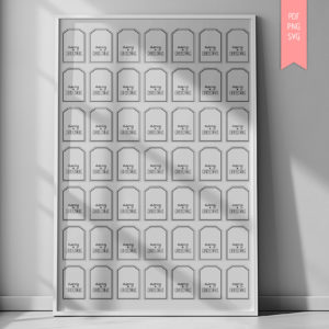 Druckvorlage Label merry christmas