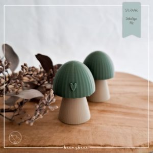 STL Datei Dekofigur Pilz