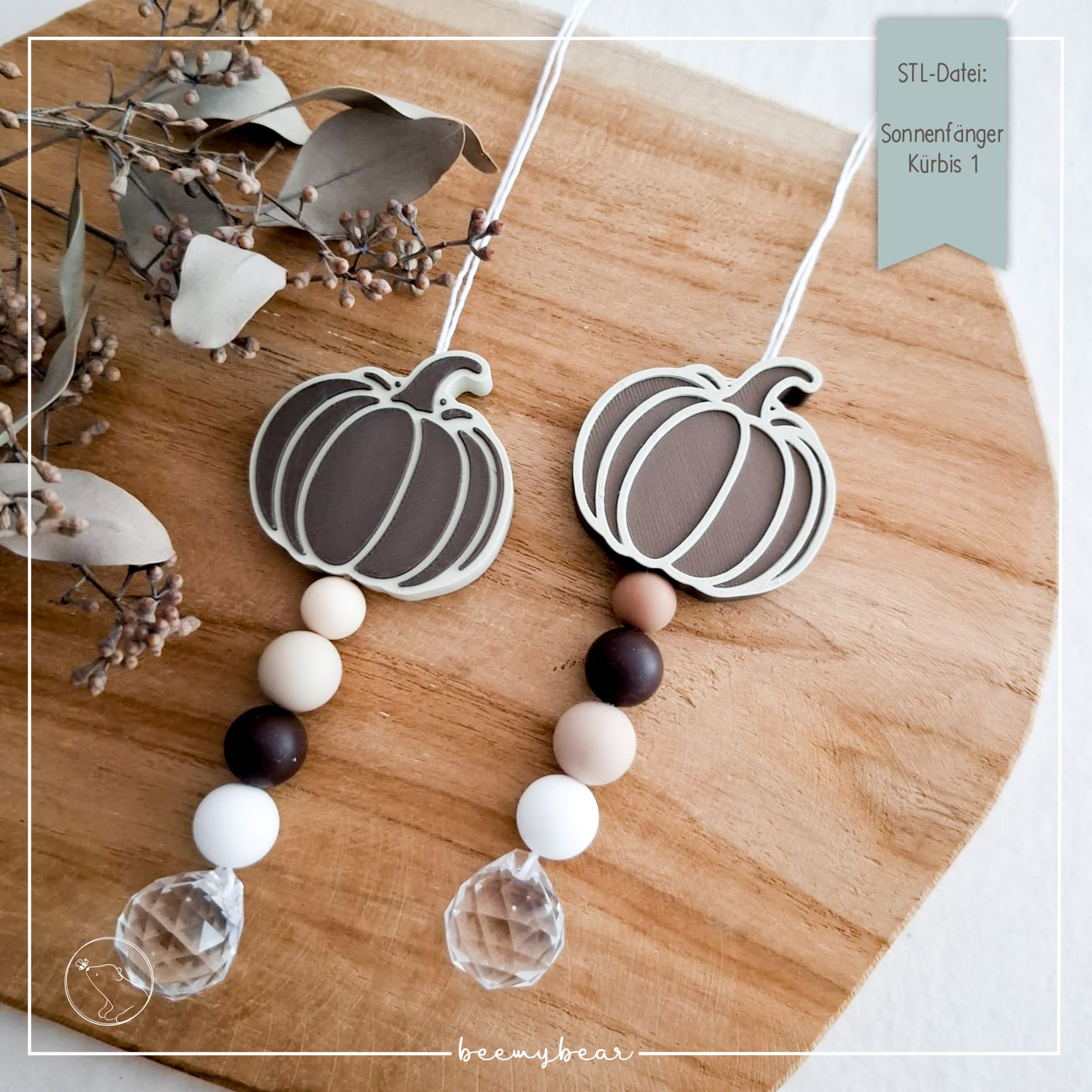 STL Datei Sonnenfänger Kürbis 1