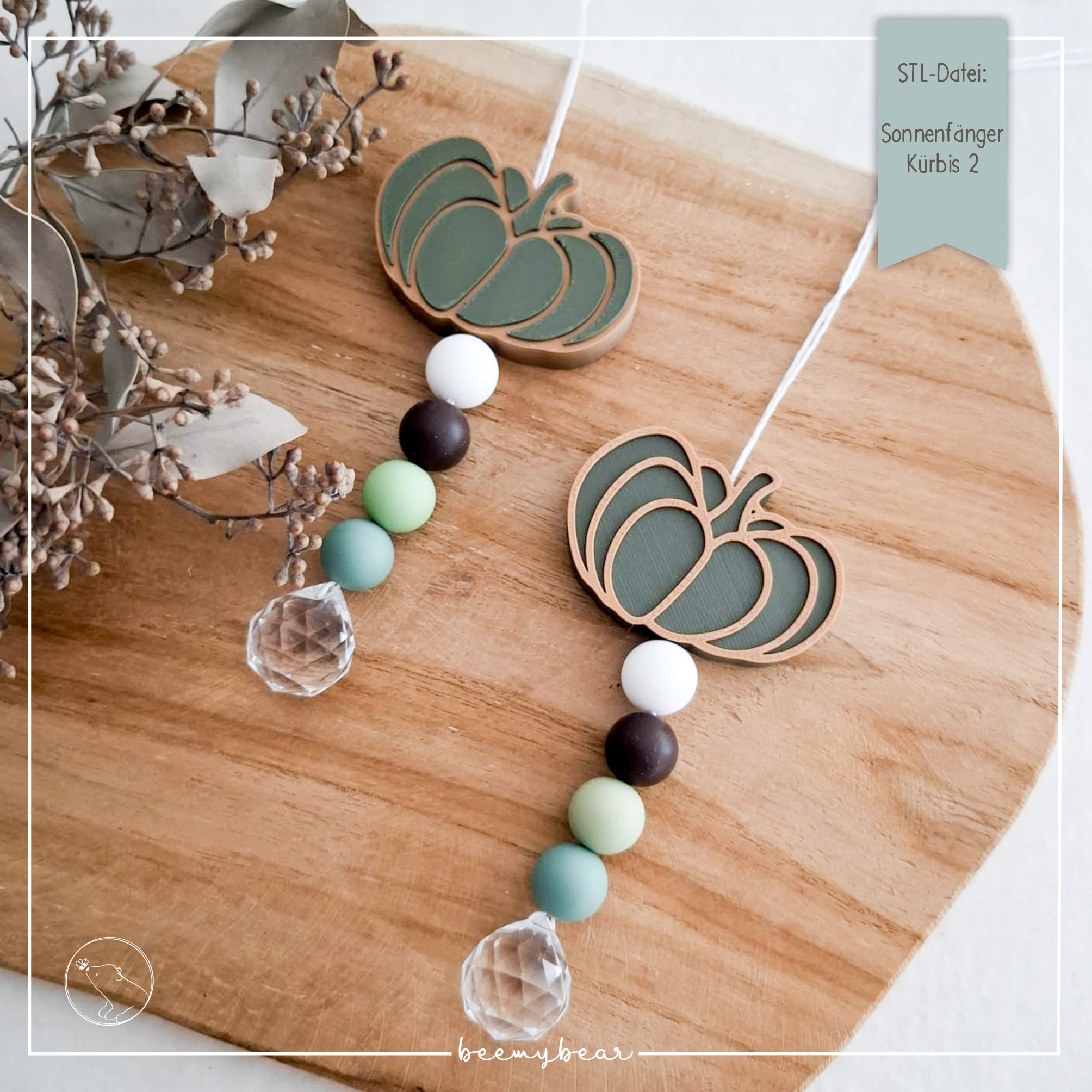 STL Datei Sonnenfänger Kürbis 2