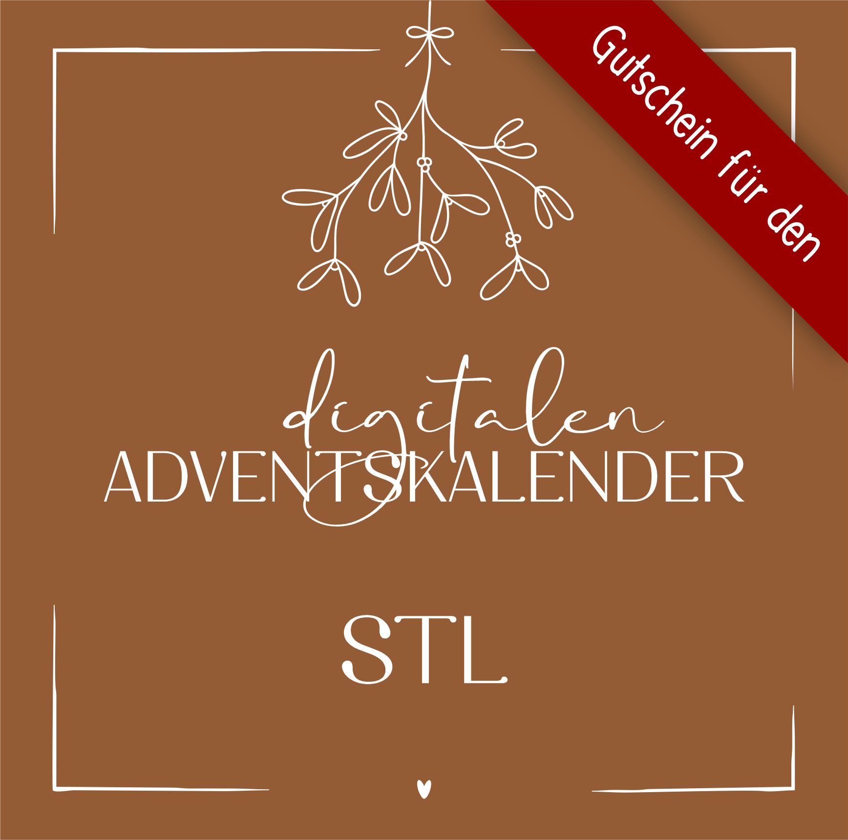 Gutschein Adventskalender STL
