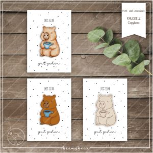 Print und Laserdatei KNUDDELZ Capybara