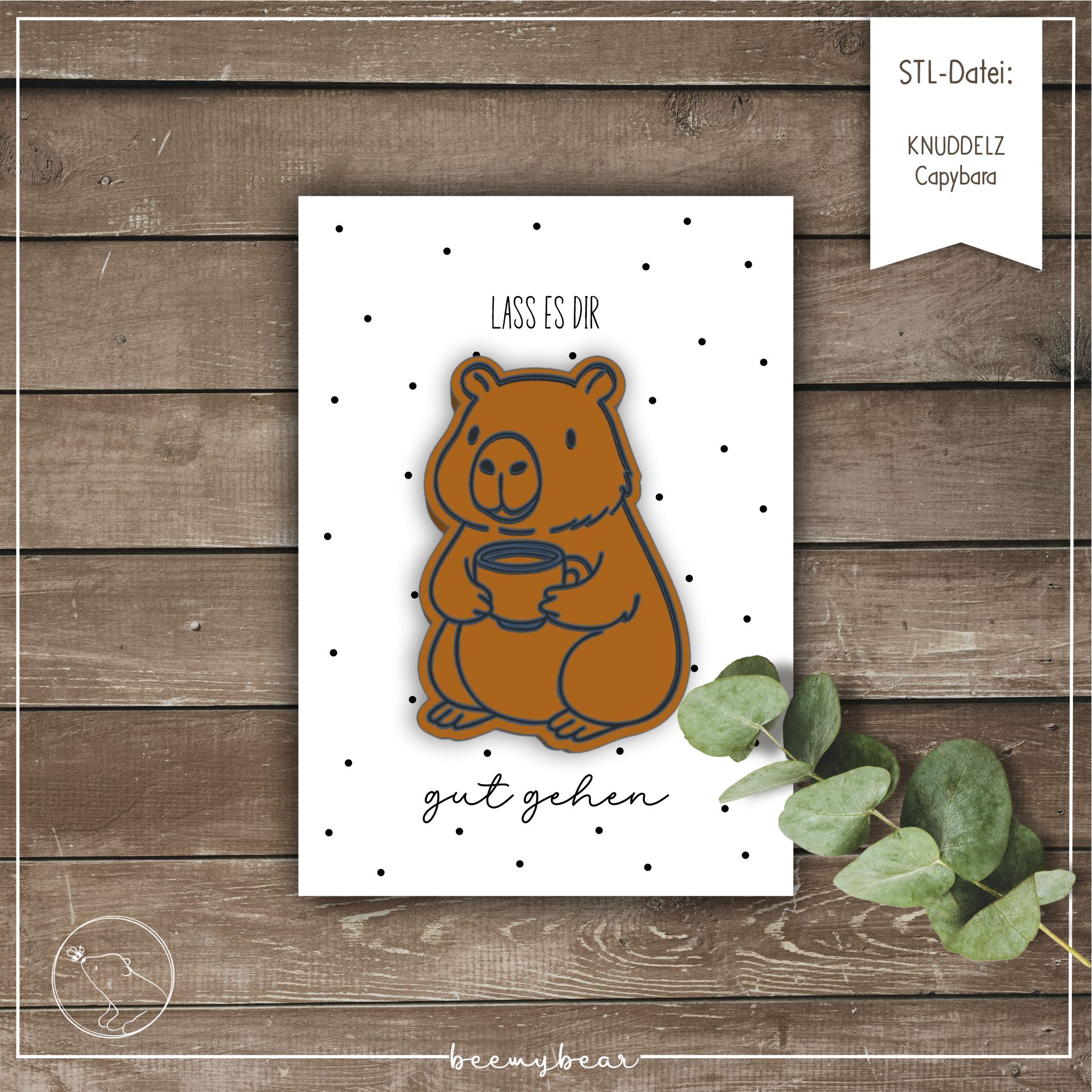 STL-Datei KNUDDELZ Capybara