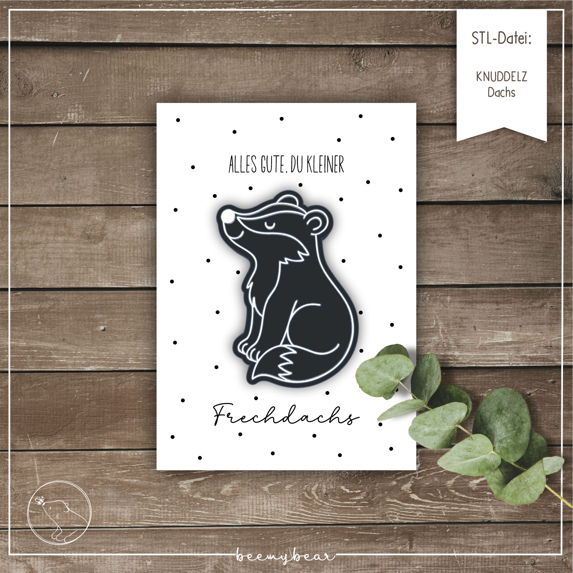 STL-Datei KNUDDELZ Dachs