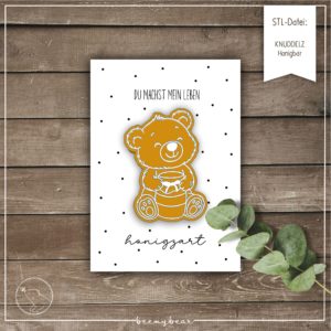 STL-Datei KNUDDELZ Honigbär