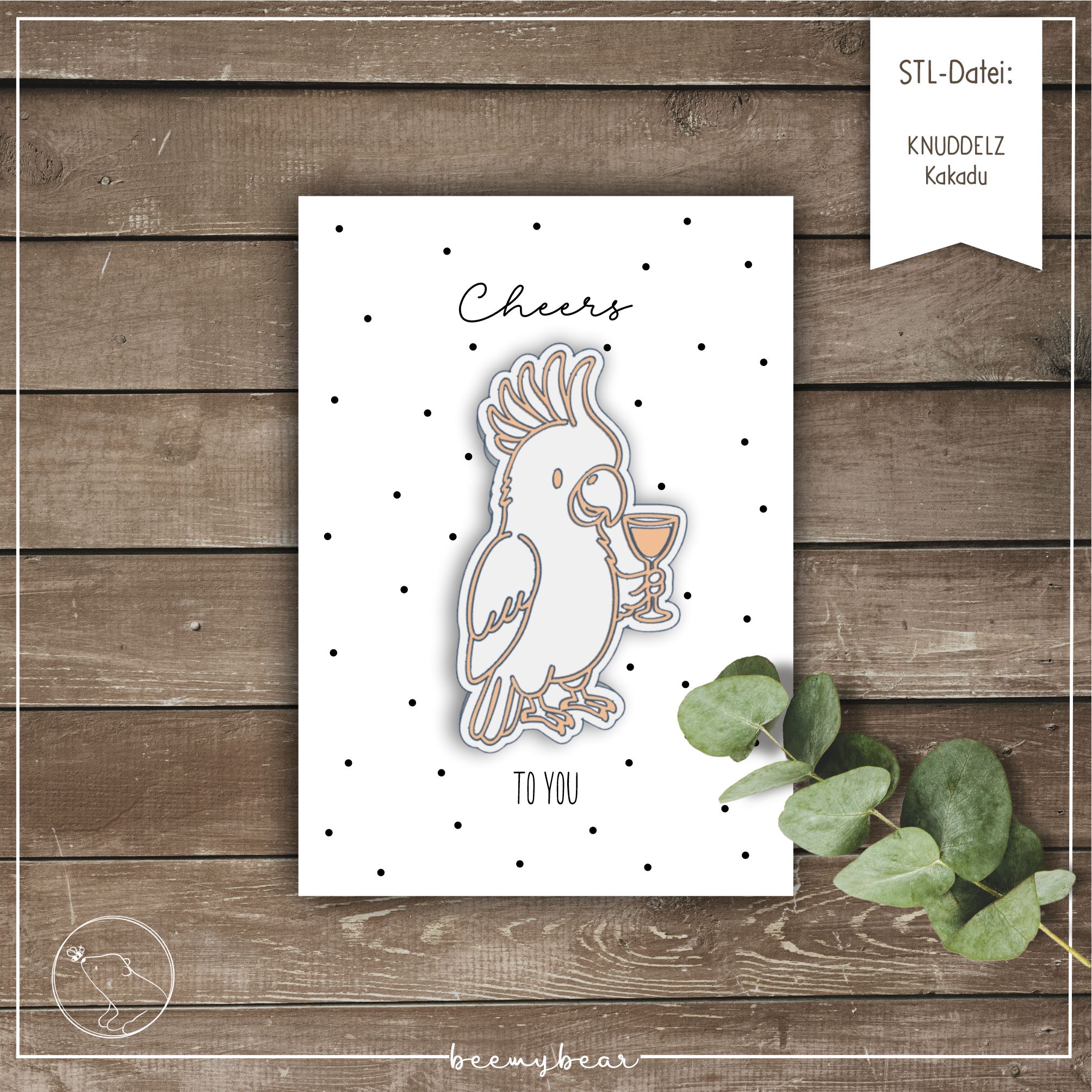 STL-Datei KNUDDELZ Kakadu