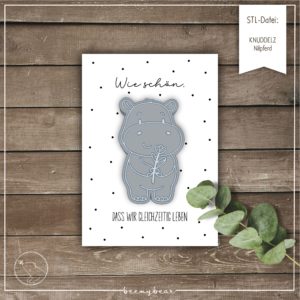 STL-Datei KNUDDELZ Nilpferd