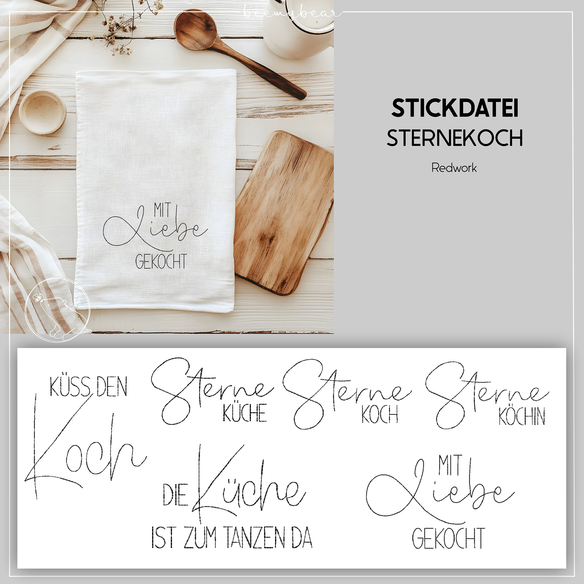 Stickdatei Sternekoch