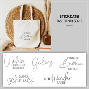 Stickdatei Taschenfieber 3