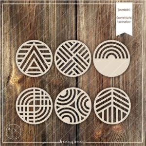Laserdatei Geometrische Untersetzer