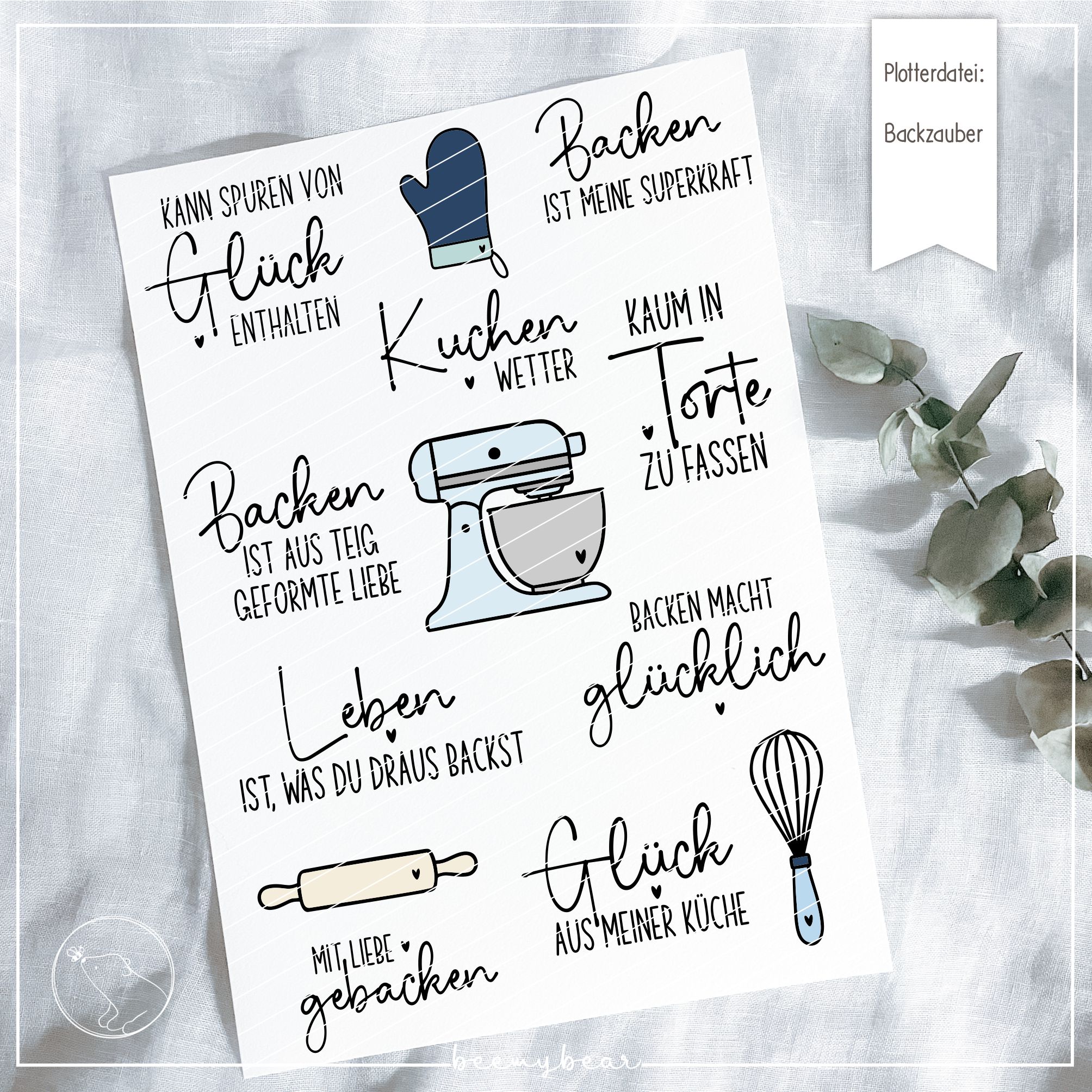 Plotterdatei Backzauber