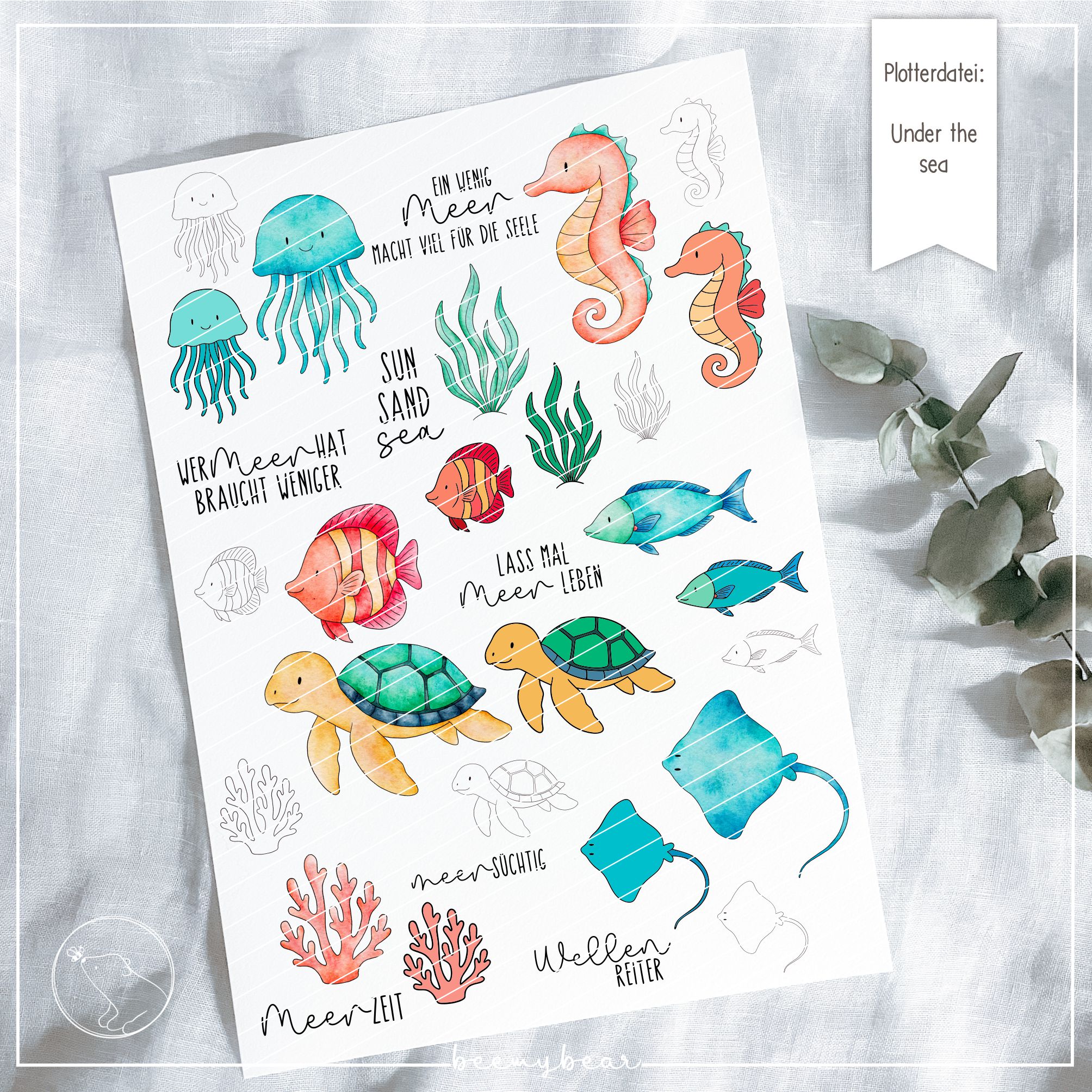 Plotterdatei Under the sea