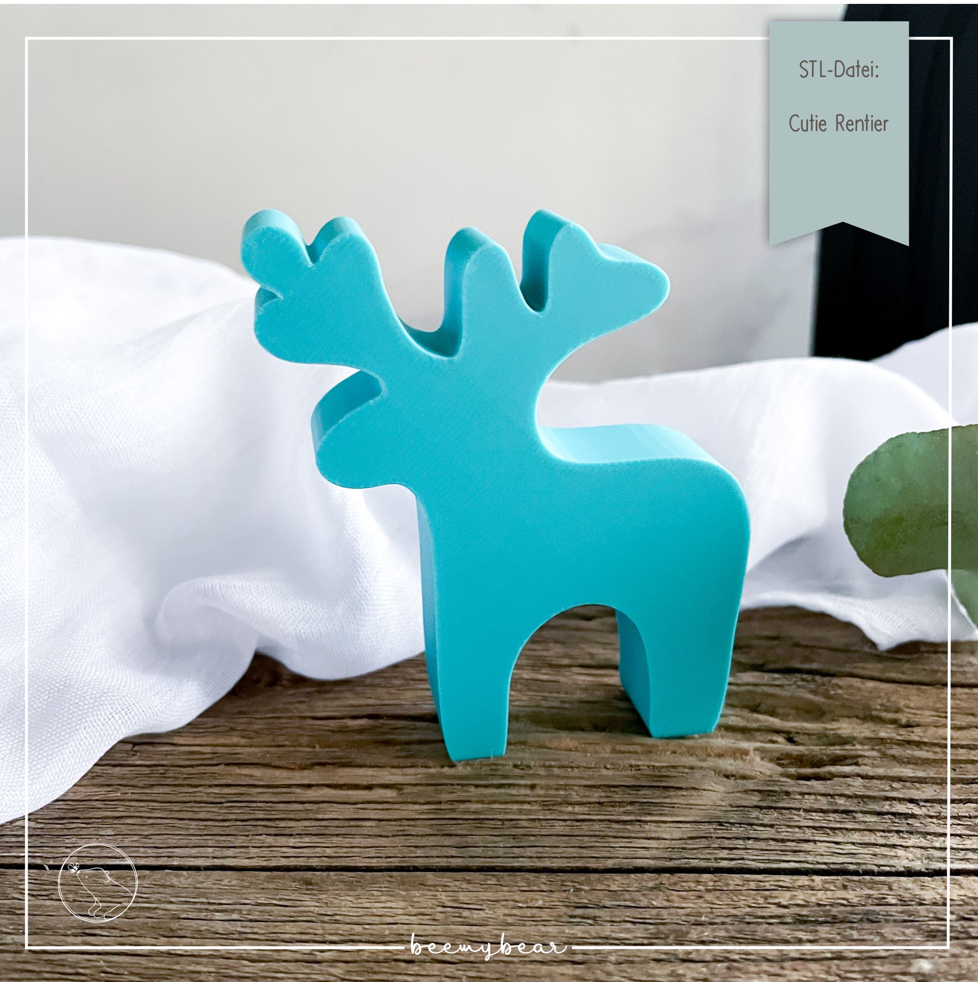 STL Datei Cutie Rentier