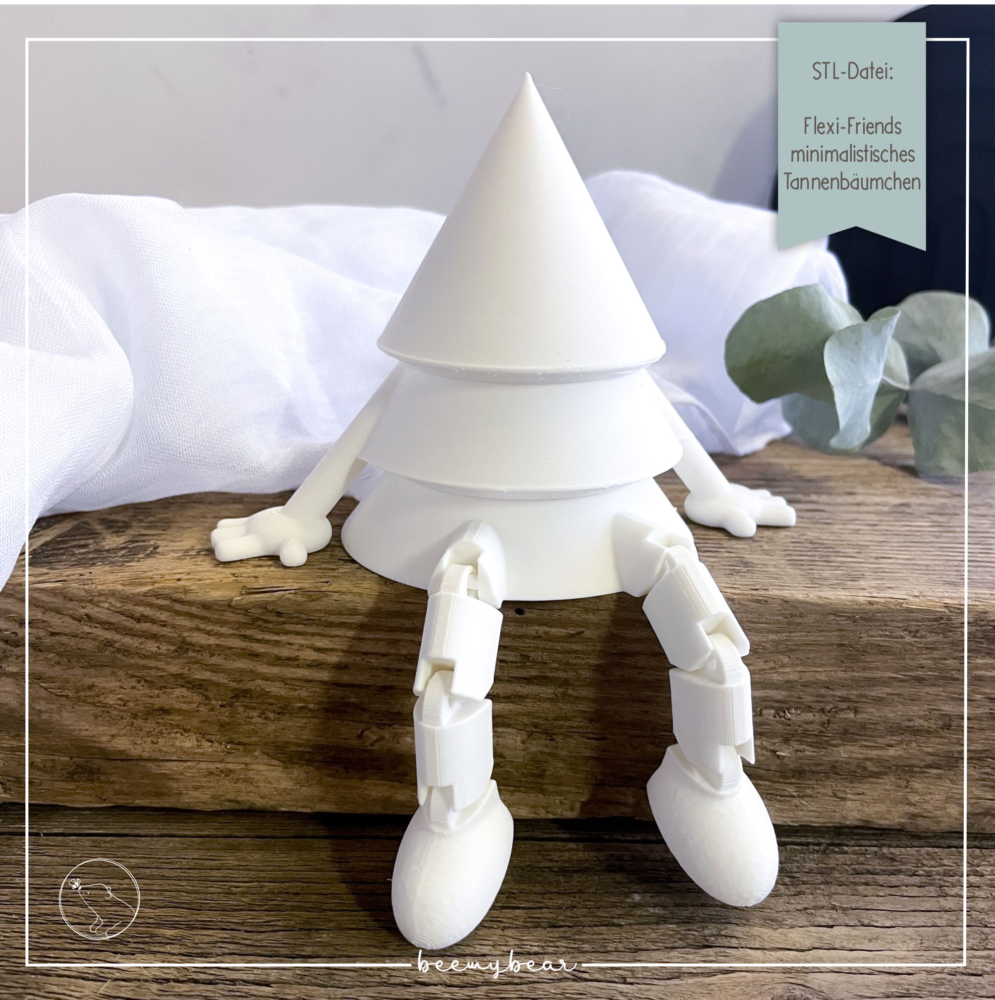 STL Datei Flexi Friends minimalistisches Tannenbäumchen