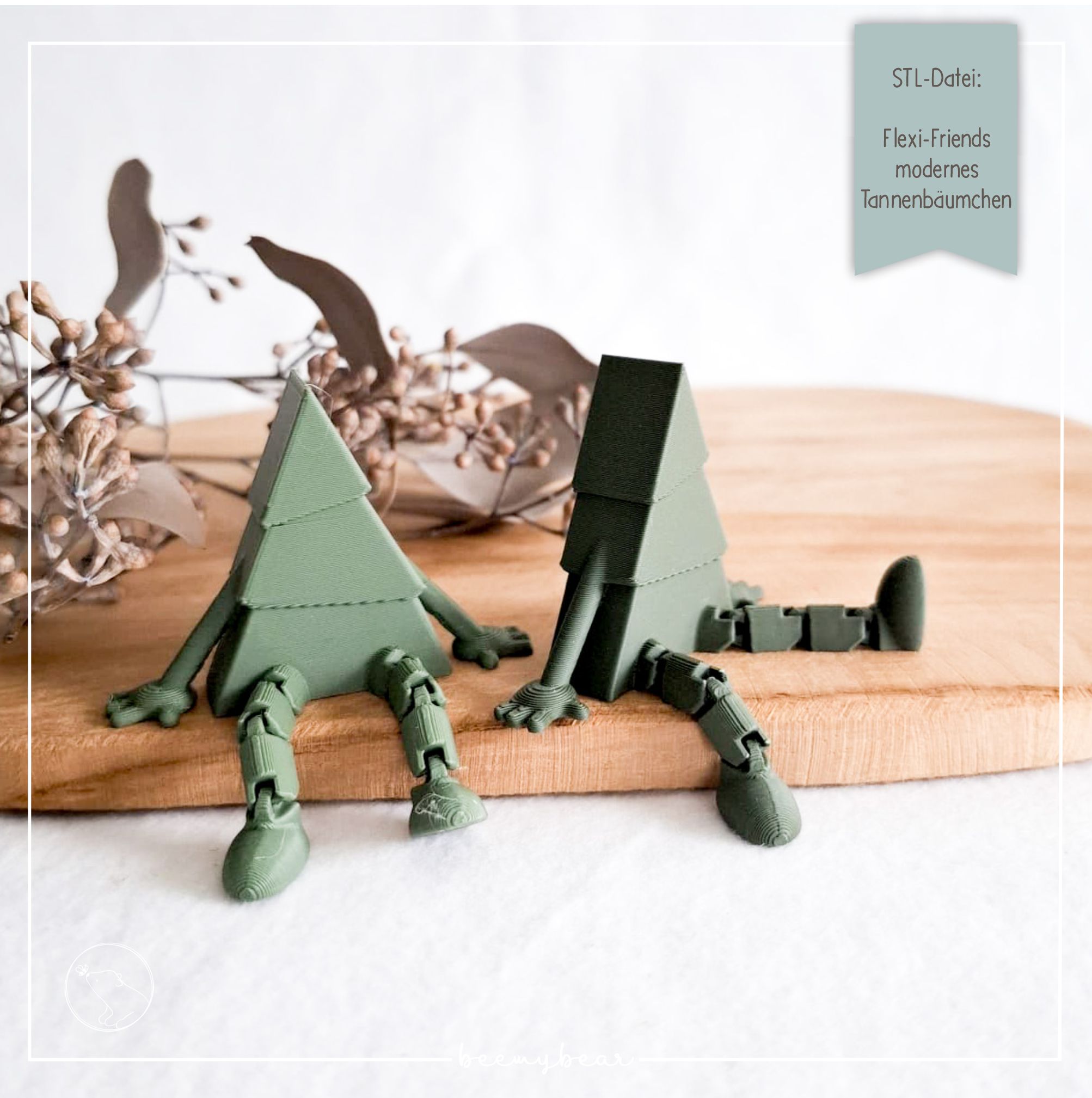STL Datei Flexi Friends modernes Tannenbäumchen