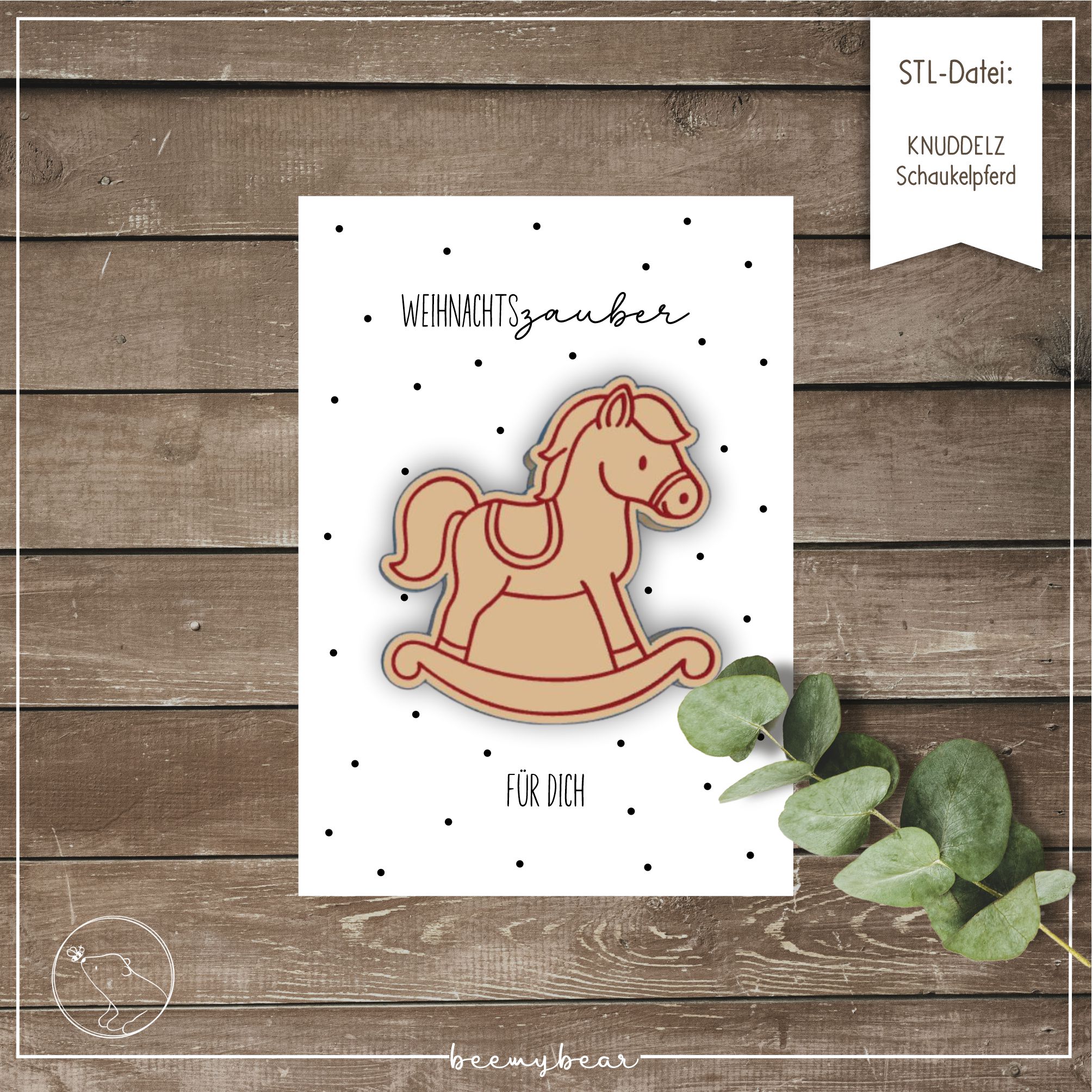 STL-Datei KNUDDELZ Schaukelpferd