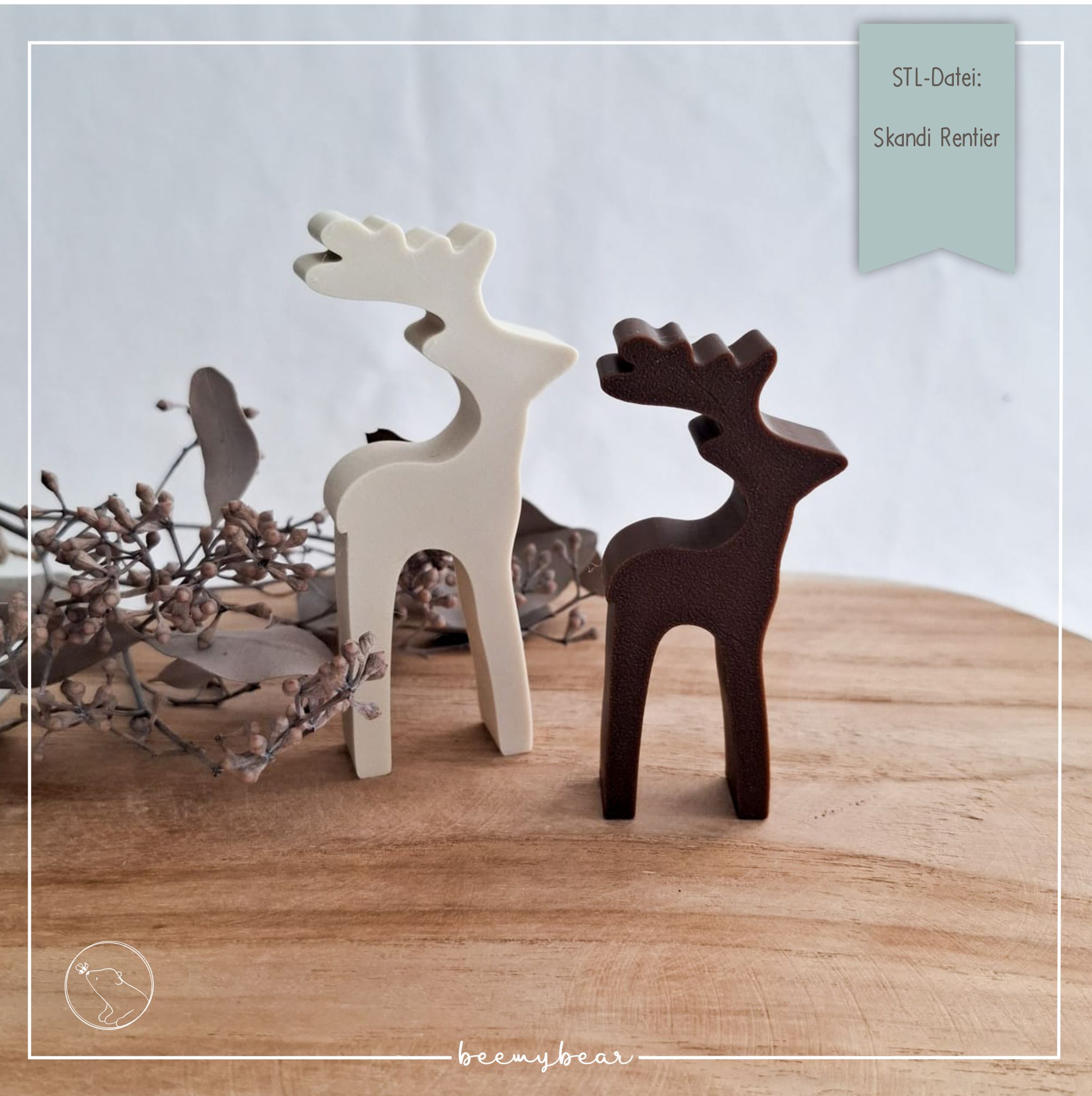 STL Datei Loop Skandi Rentier