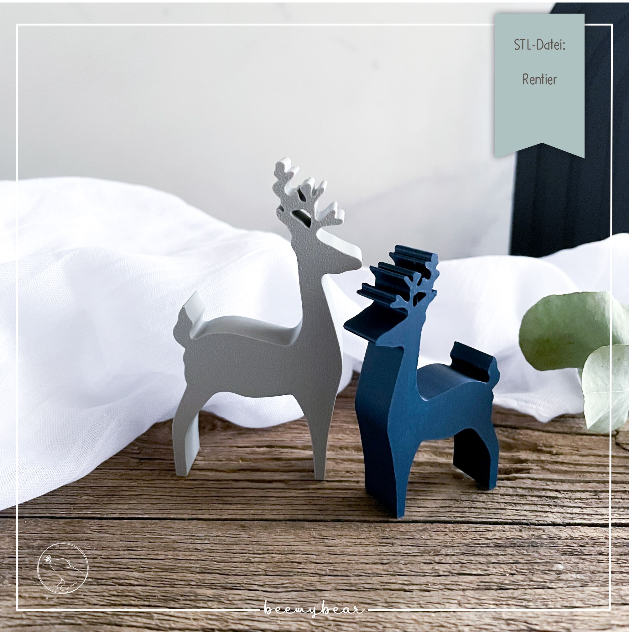 STL Datei Rentier