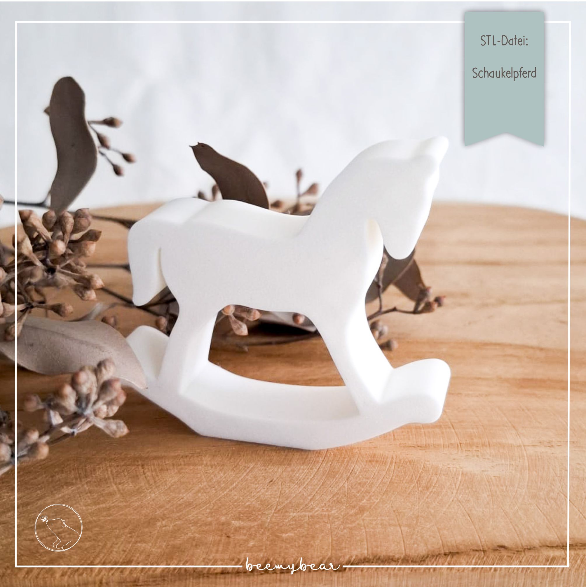 STL Datei Schaukelpferd
