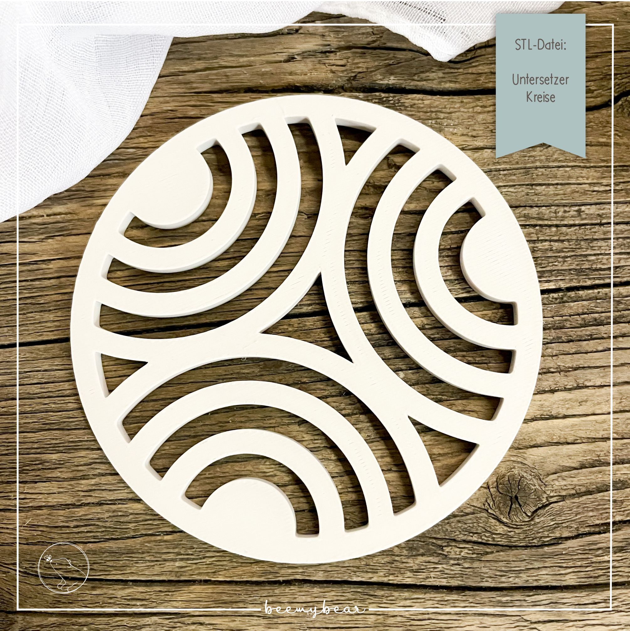 STL Datei Untersetzer Kreise