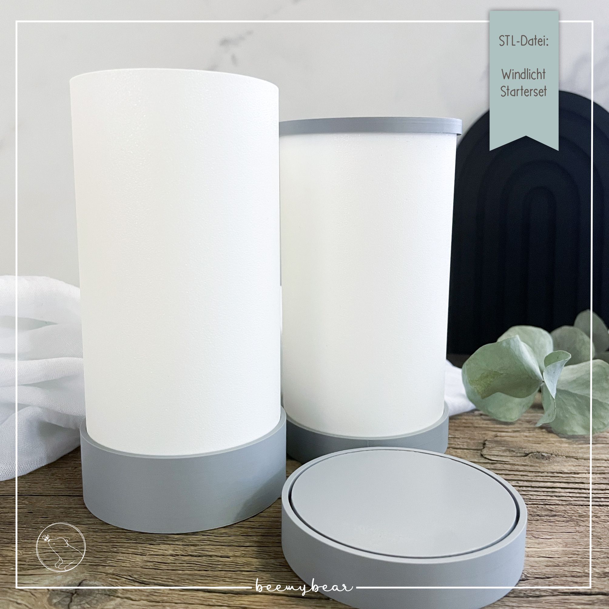 STL Datei Windlicht Starterset