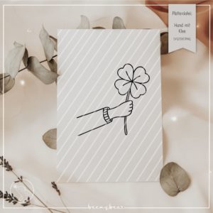 Plotterdatei Hand mit Klee Freebie
