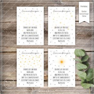Printdatei Karten Sonnenfänger Sterne
